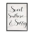 thumbnail image 1 of Stupell Industries Sweet Southern & Sassy Lively Cursive Typography Inspirational Painting Black Framed Art Print Wall Art, 11 x 14, 1 of 7