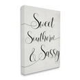 thumbnail image 1 of Stupell Industries Sweet Southern & Sassy Lively Cursive Typography Inspirational Painting Gallery Wrapped Canvas Art Print Wall Art, 36 x 48, 1 of 6