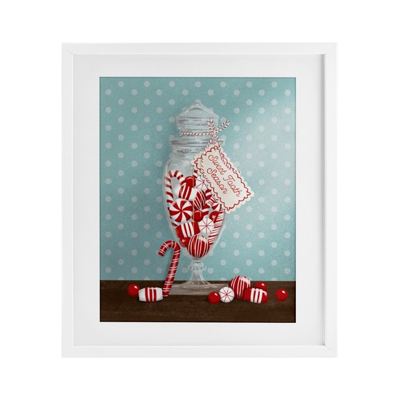 Stupell Industries Sweet Tooth Season White Framed Print Under Glass design by Jilly Jack Designs, 16 x 13