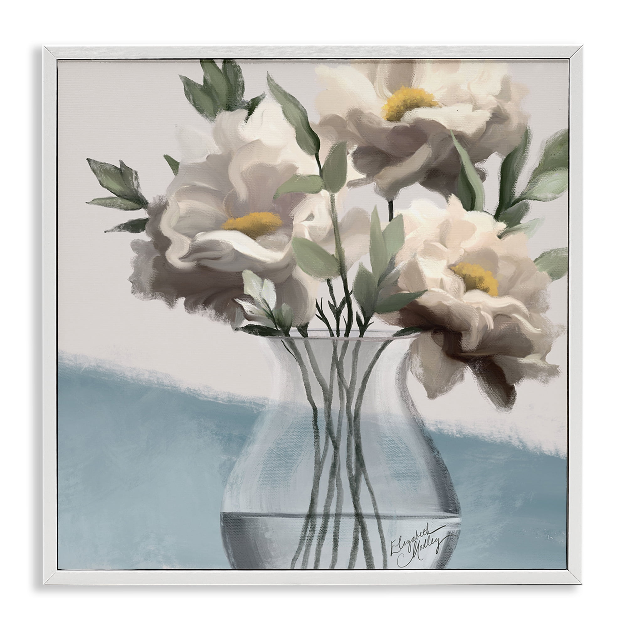 Stupell Industries Sweet Vase Bouquet Plants & Flowers Painting White Framed Art Print Wall Art, 12 x 12