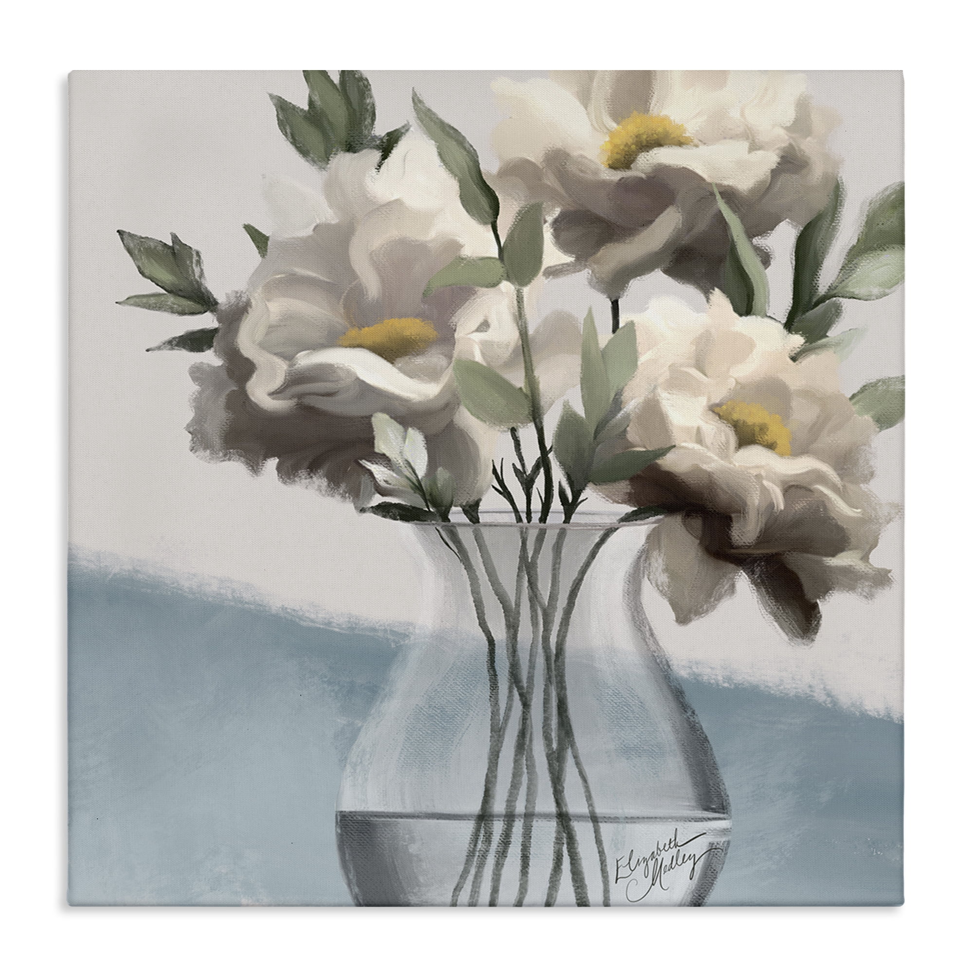 Stupell Industries Sweet Vase Bouquet Plants & Flowers Painting Wrapped Canvas Art Print Wall Art, 36 x 36