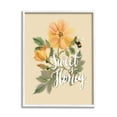 thumbnail image 1 of Stupell Industries Sweet as Honey Bumble Bee Yellow Poppy Flower, 16 x 20, Design by House Fenway, 1 of 5