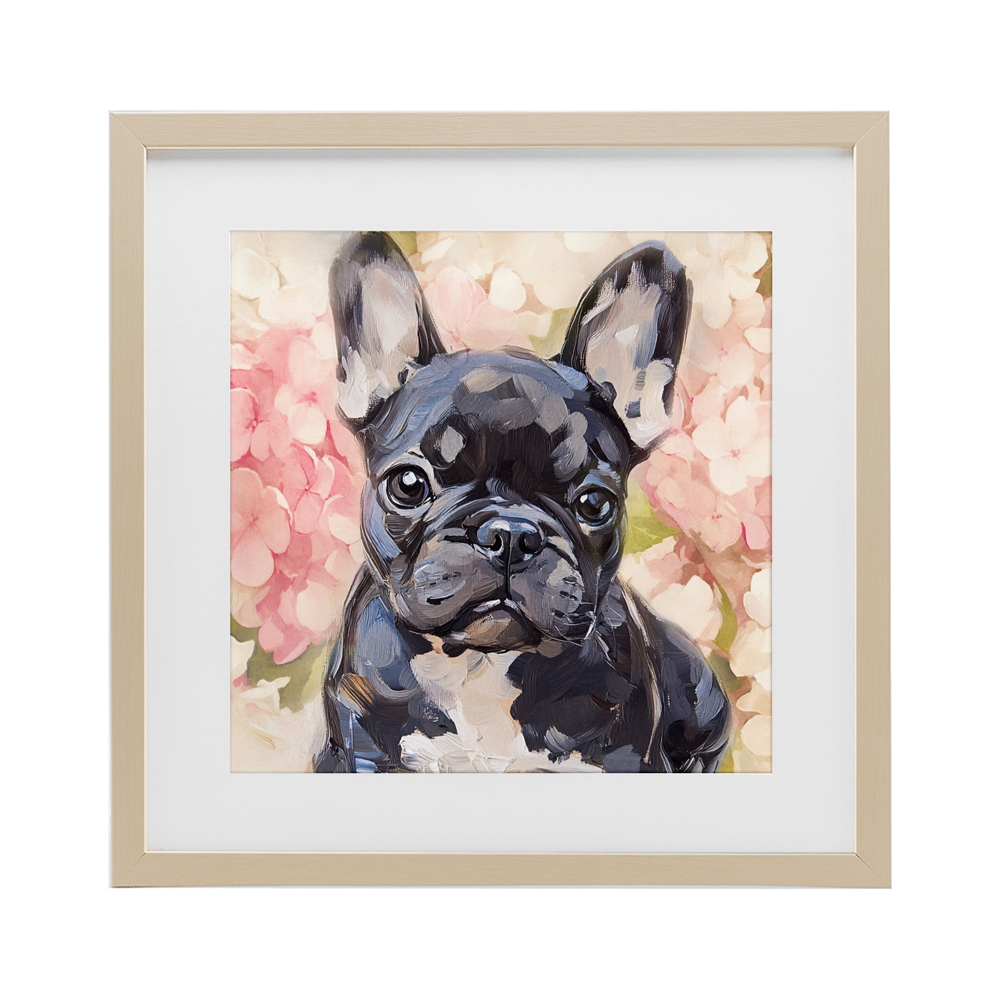 Stupell Industries Sweetest Little Bulldog Birch Framed Print Under Glass, design by Tina LeCour