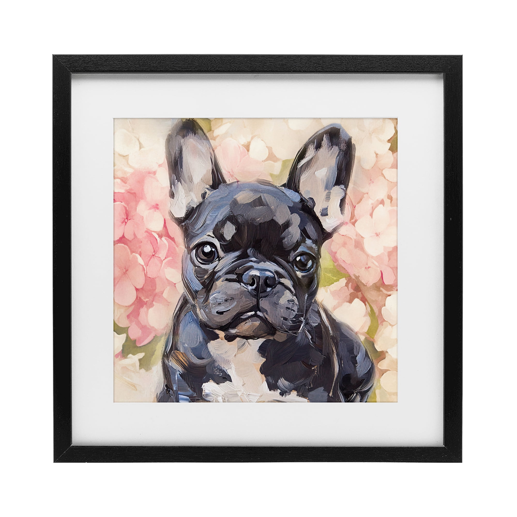 Stupell Industries Sweetest Little Bulldog Black Framed Print Under Glass, design by Tina LeCour