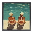 thumbnail image 1 of Stupell Industries Modern Swimmer Friends Duo Black Floating Frame Canvas Art, 25 x 25, by Layla Oz, 1 of 8