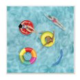 thumbnail image 1 of Stupell Industries Swimmers In Pool Inner Tube Cool Blue Water, 12 x 12, Designed by Grace Popp, 1 of 6