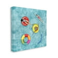 thumbnail image 1 of Stupell Industries Swimmers In Pool Inner Tube Cool Blue Water, 24 x 24, Designed by Grace Popp, 1 of 5