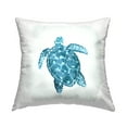 thumbnail image 1 of Stupell Industries Swimming Blue Sea Turtle Nautical Ocean Animal Design by Kim Allen Throw Pillow, 1 of 6