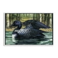 thumbnail image 1 of Stupell Industries Swimming Woodland Loon Animals Painting White Framed Art Print Wall Art, 18 x 12, 1 of 2
