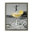 thumbnail image 1 of Stupell Industries Swimming in Cocktail Food & Beverage Painting Brown Floater Framed Canvas Art Print Wall Art, 25 x 31, 1 of 10