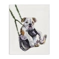 thumbnail image 1 of Stupell Industries Contemporary Swing Funny Dog Pet Animal Watercolor Canvas Art, 16 x 20, by George Dyachenko, 1 of 7