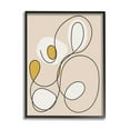 thumbnail image 1 of Stupell Industries Swirled Line on Beige Abstract Painting Black Framed Art Print Wall Art, 11 x 14, 1 of 9