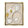 thumbnail image 1 of Stupell Industries Swirled Line on Beige Abstract Painting Gold Floater Framed Canvas Art Print Wall Art, 25 x 31, 1 of 10