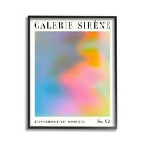 Stupell Industries Swirled Patterned Hues Abstract Painting Black Framed Art Print Wall Art, 11 x 14