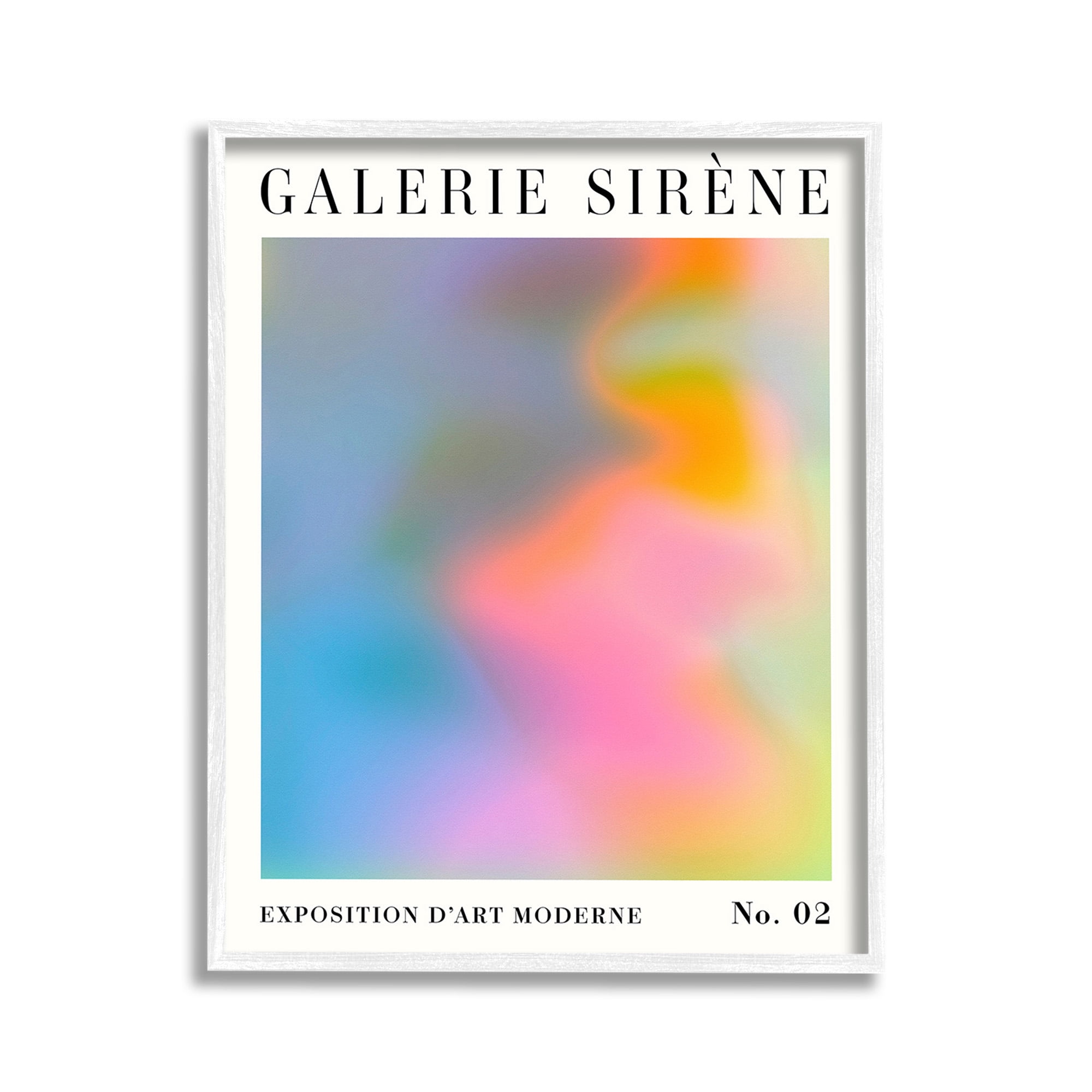 Stupell Industries Swirled Patterned Hues Abstract Painting White Framed Art Print Wall Art, 11 x 14