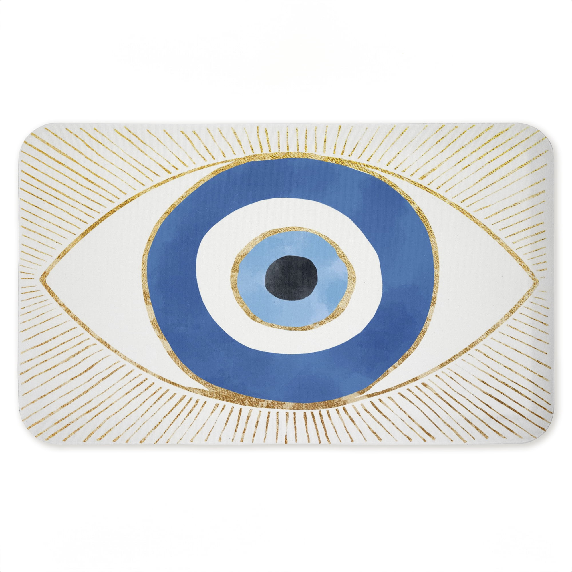 Stupell Industries Symbolic Evil Eye Protection Printed Anti-Fatigue Floor Mat, design by Ziwei Li