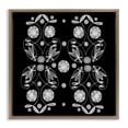 thumbnail image 1 of Stupell Industries Eclectic Symmetrical Flower-Like Patterns Brown Floating Frame Canvas Art, 18 x 18, by El Perkin, 1 of 8