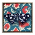 thumbnail image 1 of Stupell Industries Bohemian Symmetrical Moth On Beautiful Flowers Brown Floating Frame Canvas Art, 18 x 18, by Kate Jarvik Birch, 1 of 8