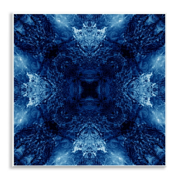 Stupell Industries Symmetrical Tie Dye Pattern Abstract Painting Unframed Art Print Wall Art, 12 x 12