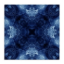 Stupell Industries Symmetrical Tie Dye Pattern Abstract Painting Wrapped Canvas Art Print Wall Art, 17 x 17