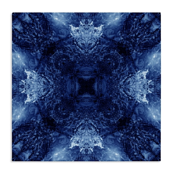 Stupell Industries Bohemian Symmetrical Tie Dye Pattern Canvas Art, 17 x 17, by El Perkin