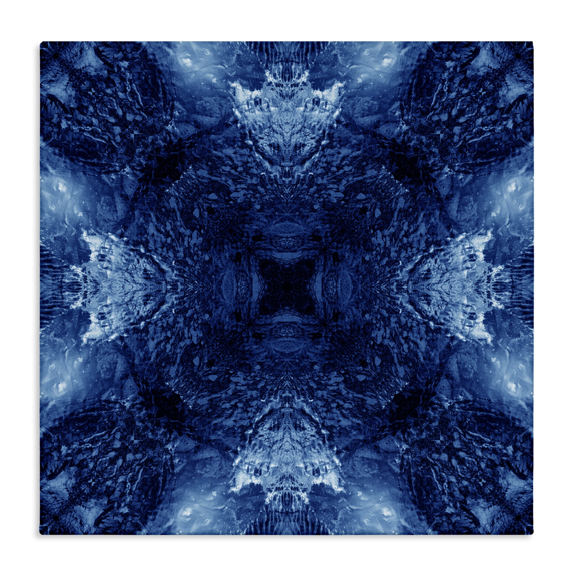 Stupell Industries Symmetrical Tie Dye Pattern Abstract Painting Wrapped Canvas Art Print Wall Art, 24 x 24