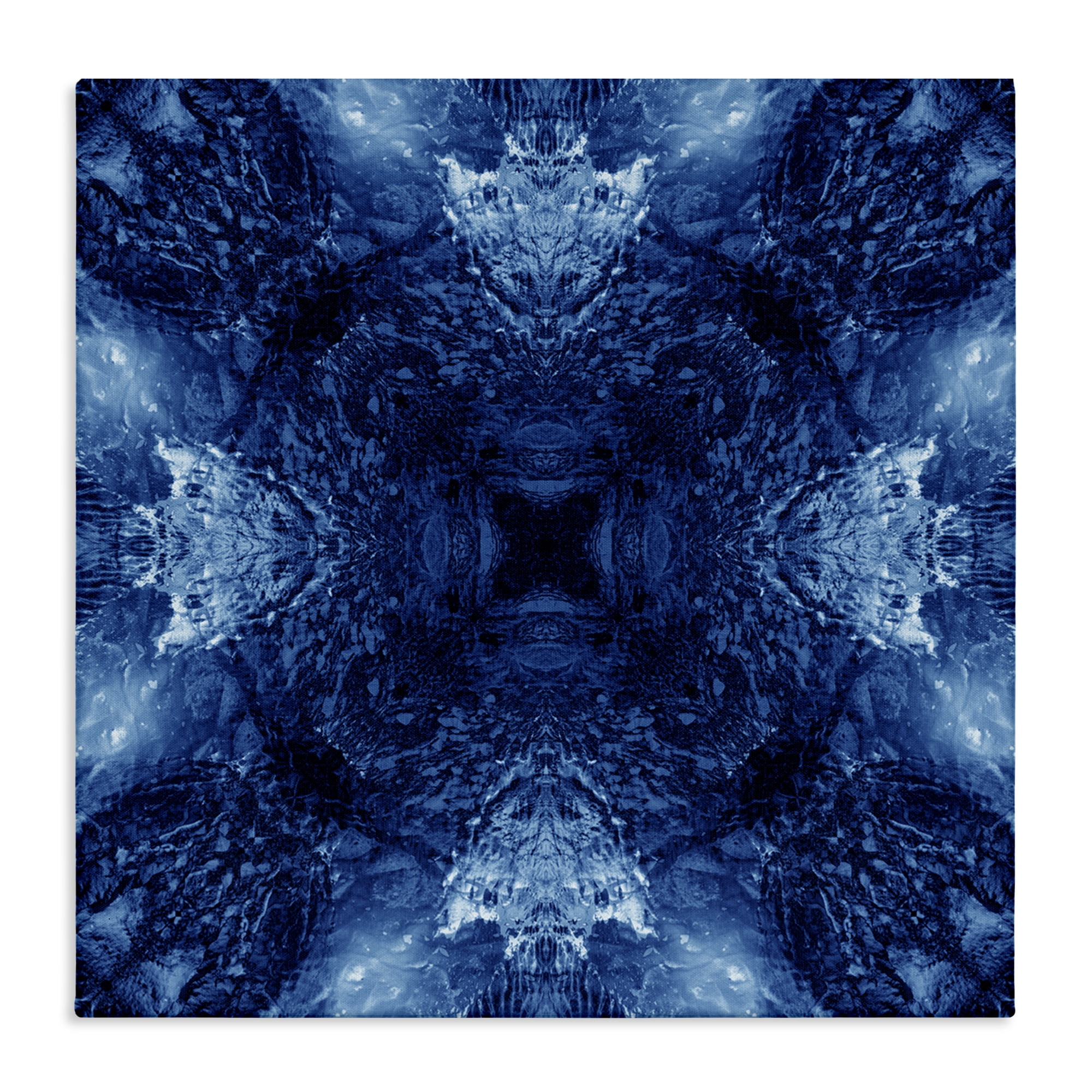 Stupell Industries Symmetrical Tie Dye Pattern Abstract Painting Wrapped Canvas Art Print Wall Art, 36 x 36