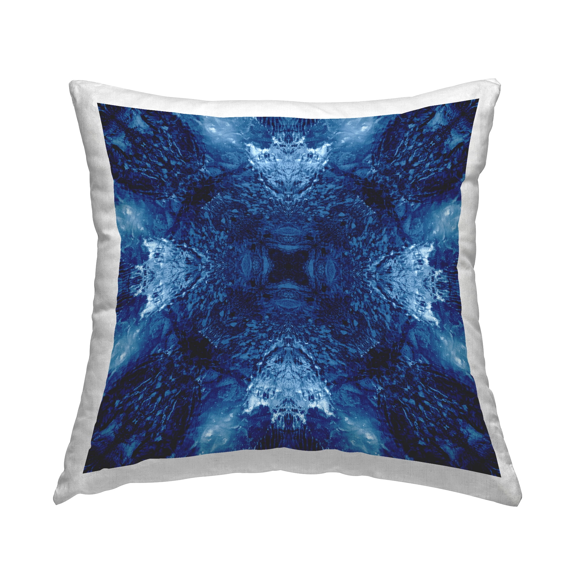 Stupell Industries Symmetrical Tie Dye Pattern Decorative Printed Throw Pillow Design by El Perkin.
