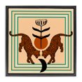 thumbnail image 1 of Stupell Industries Bohemian Symmetrical Tropical Leopards Black Floating Frame Canvas Art, 18 x 18, by Melissa Wang, 1 of 8