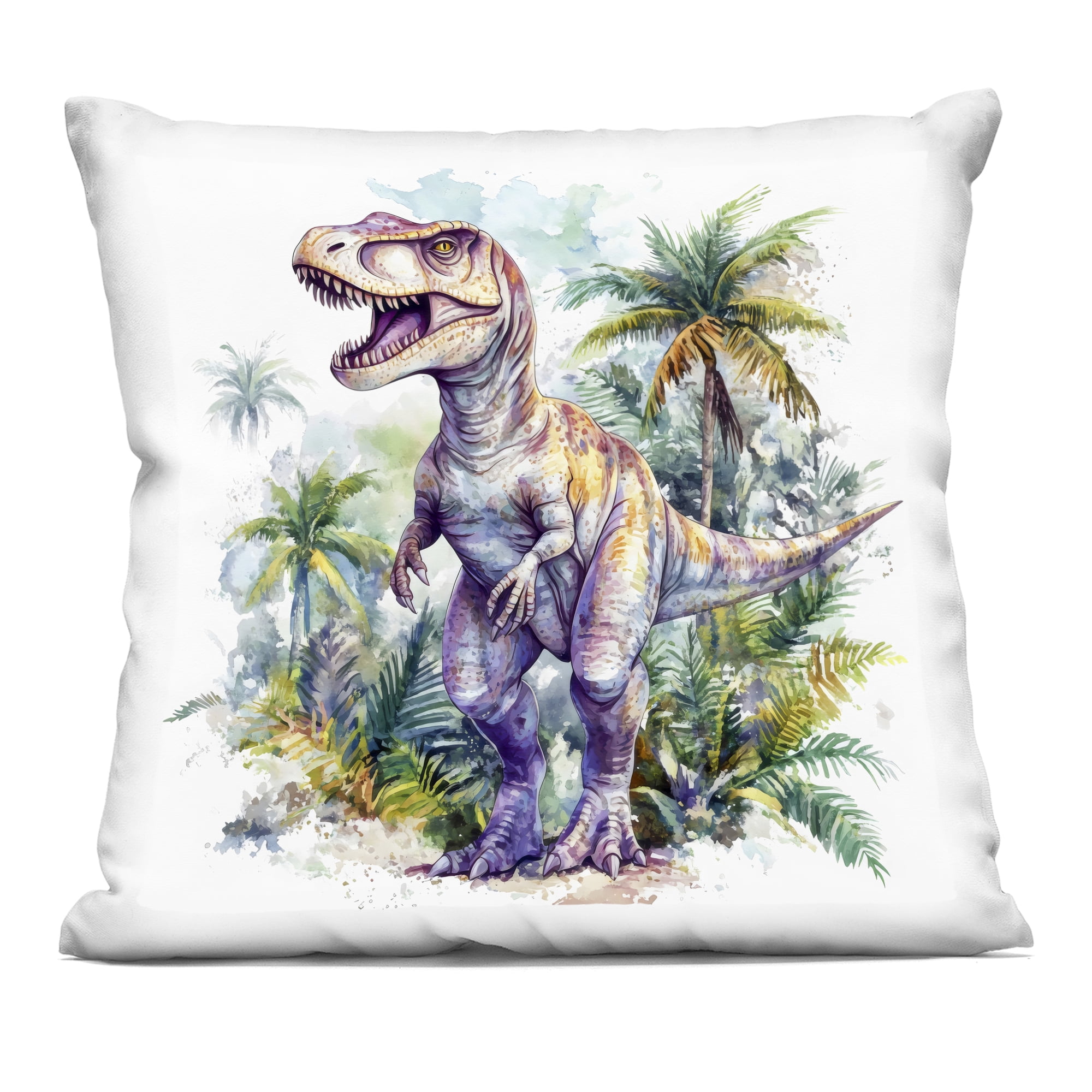 Stupell Industries T-Rex Among Palm Trees Decorative Printed Throw Pillow, design by Creative Studio