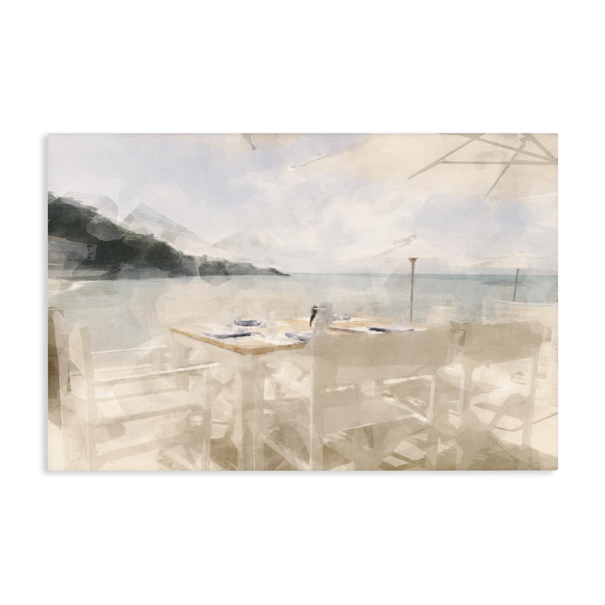Stupell Industries Table By The Sea Canvas Wall Art, design by Noah Bay
