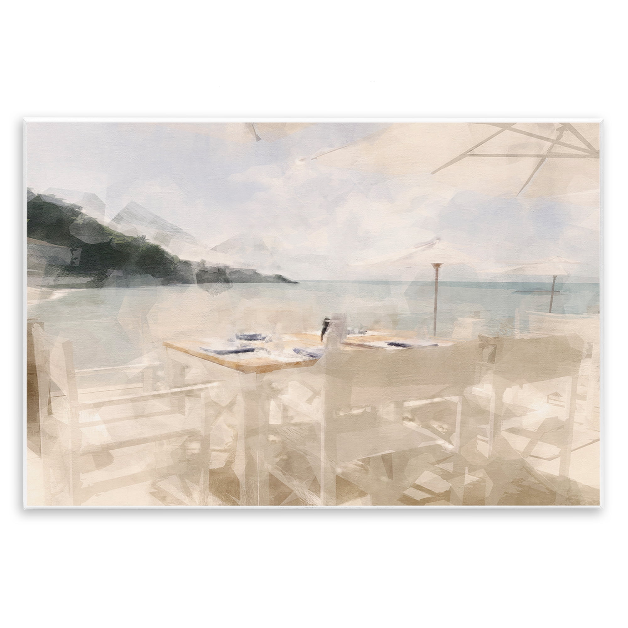 Stupell Industries Table By The Sea Wall Plaque Art, design by Noah Bay