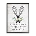 thumbnail image 1 of Stupell Industries Take A Few Whisks Phrase Food & Beverage Painting Black Framed Art Print Wall Art, 24 x 30, 1 of 9