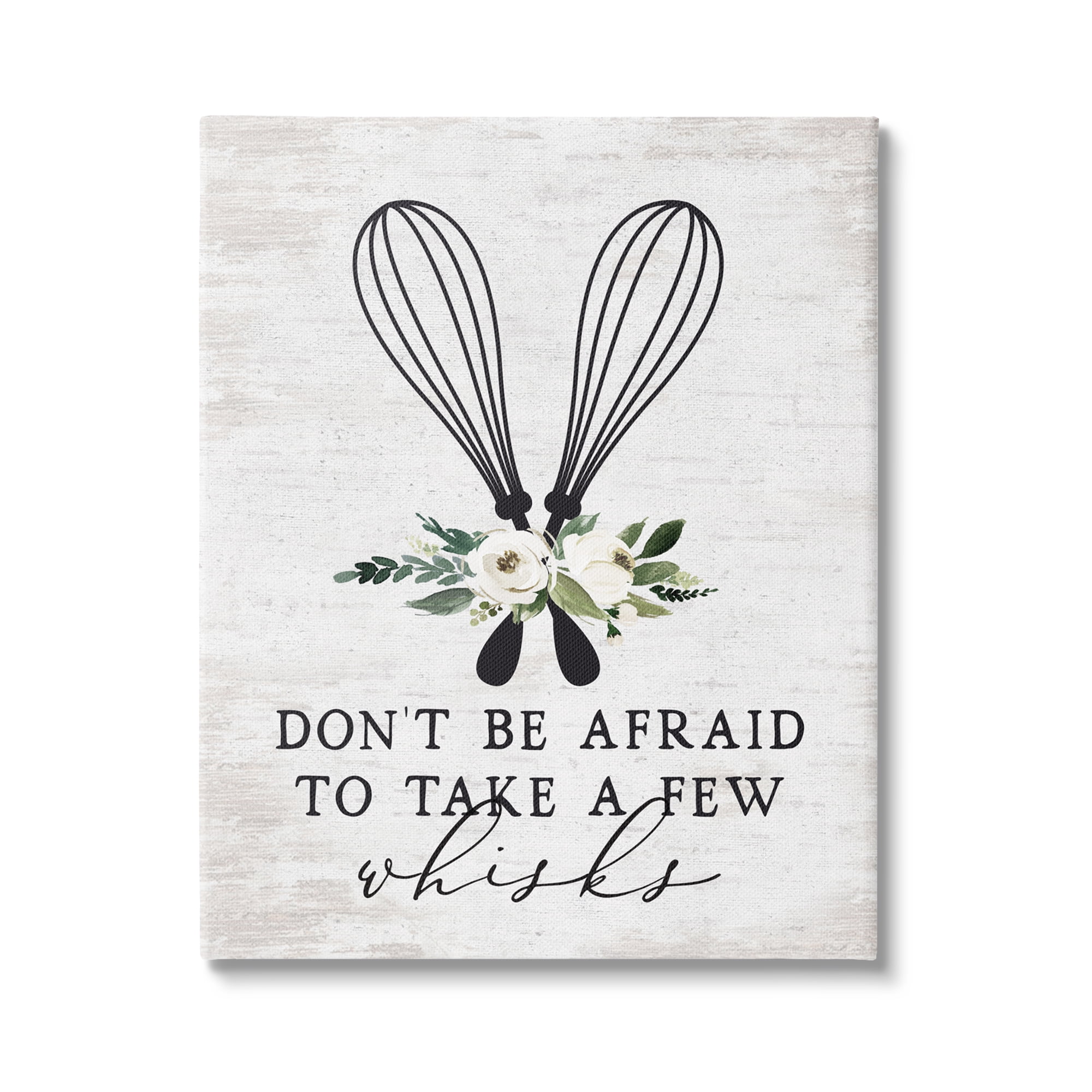 Stupell Industries Take A Few Whisks Phrase Food & Beverage Painting Gallery Wrapped Canvas Print Wall Art, 16 x 20
