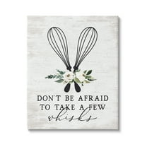 Stupell Industries Take A Few Whisks Phrase Food & Beverage Painting Gallery Wrapped Canvas Print Wall Art, 16 x 20
