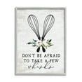 thumbnail image 1 of Stupell Industries Take A Few Whisks Phrase Food & Beverage Painting Gray Framed Art Print Wall Art, 16 x 20, 1 of 2