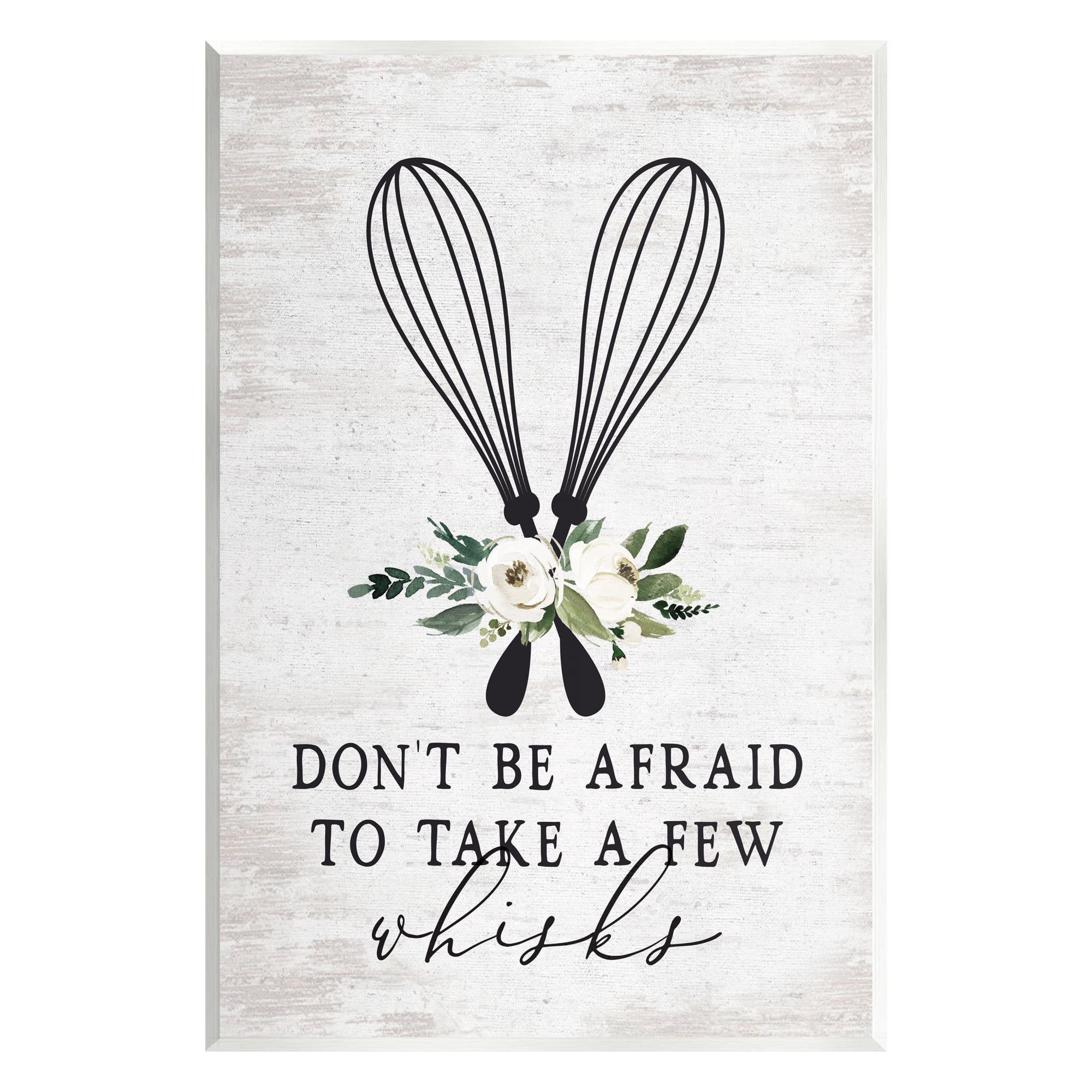 Stupell Industries Take A Few Whisks Phrase Food & Beverage Painting Unframed Art Print Wall Art, 13 x 19