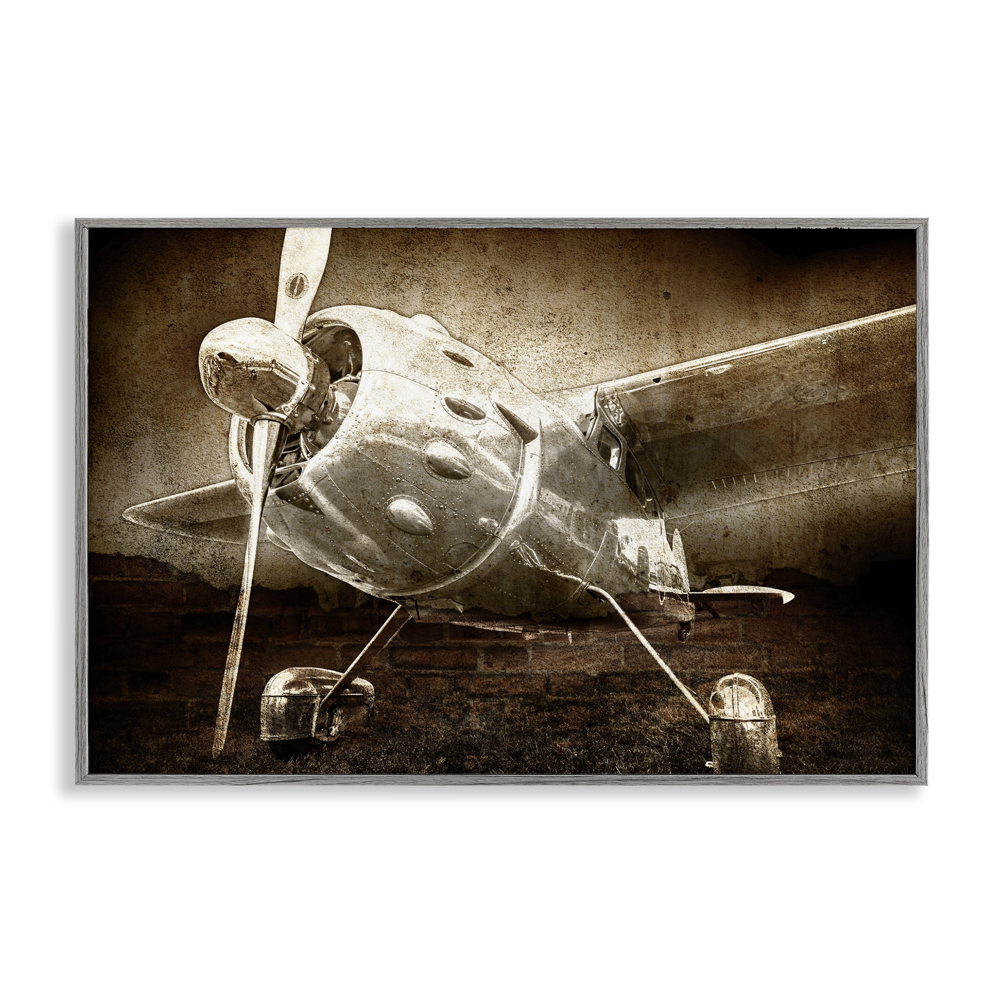 Stupell Industries Taking Flight Vintage Gray Framed Giclee Art, design by Kim Allen