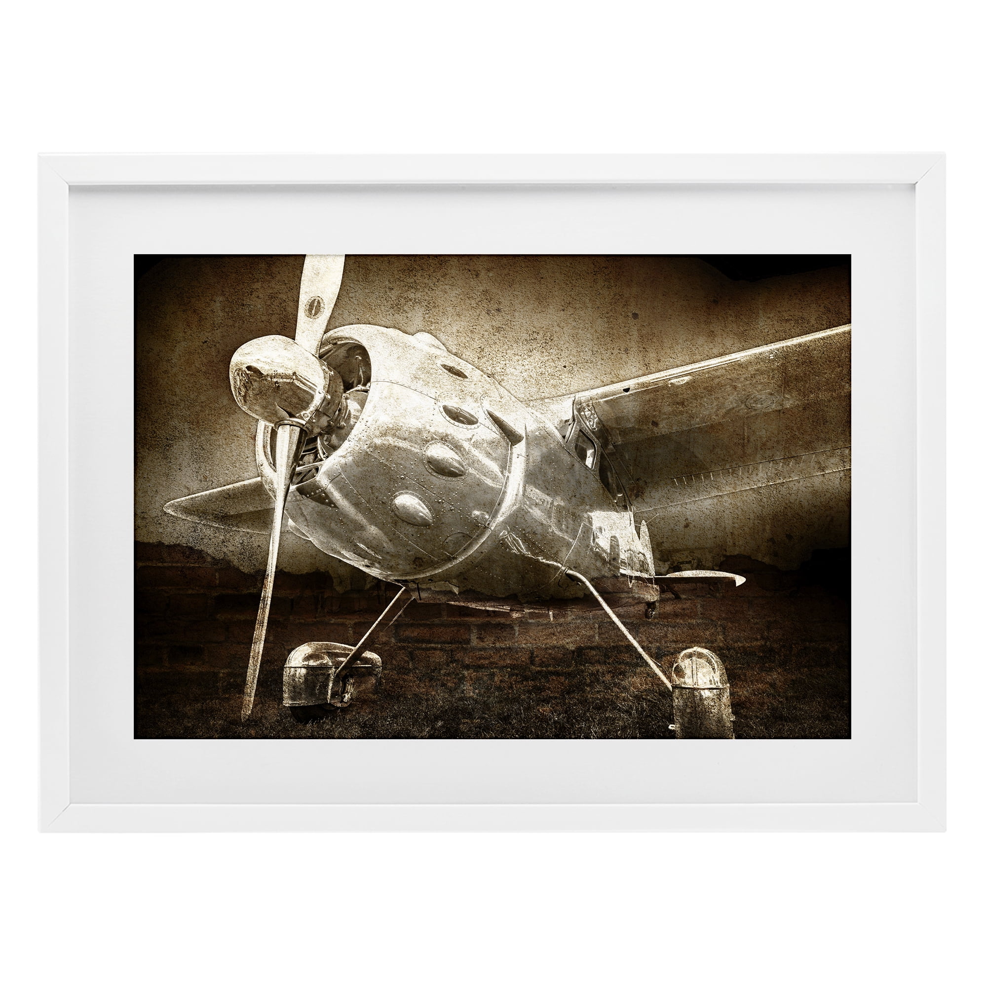 Stupell Industries Taking Flight Vintage White Framed Print Under Glass, design by Kim Allen