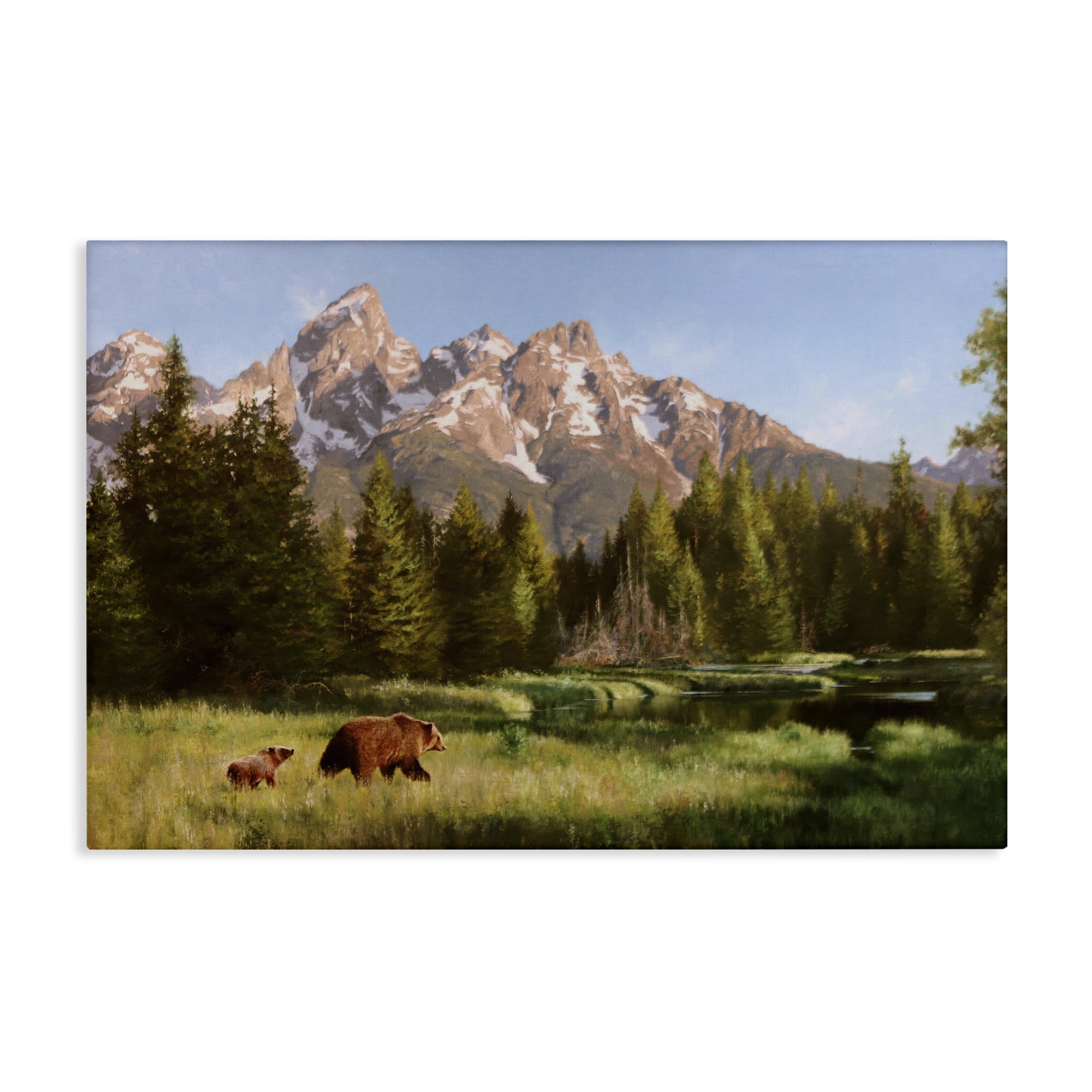 Stupell Industries Taking The Scenic Route Landscape & Nature Painting Wrapped Canvas Art Print Wall Art, 45 x 30