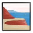thumbnail image 1 of Stupell Industries Tall Cliffside Traveling Road Coastal Marine Boats Landscape,24 x 24, Design by Arctic Frame, 1 of 5
