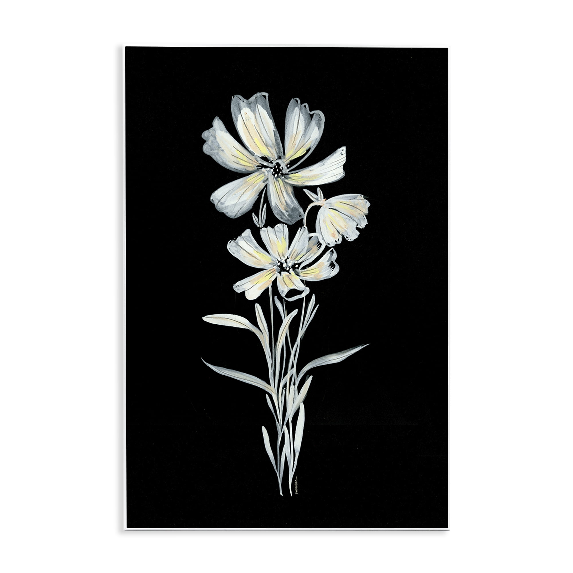Stupell Industries Tall Floral Stems Plants & Flowers Painting Unframed Art Print Wall Art, 10 x 15