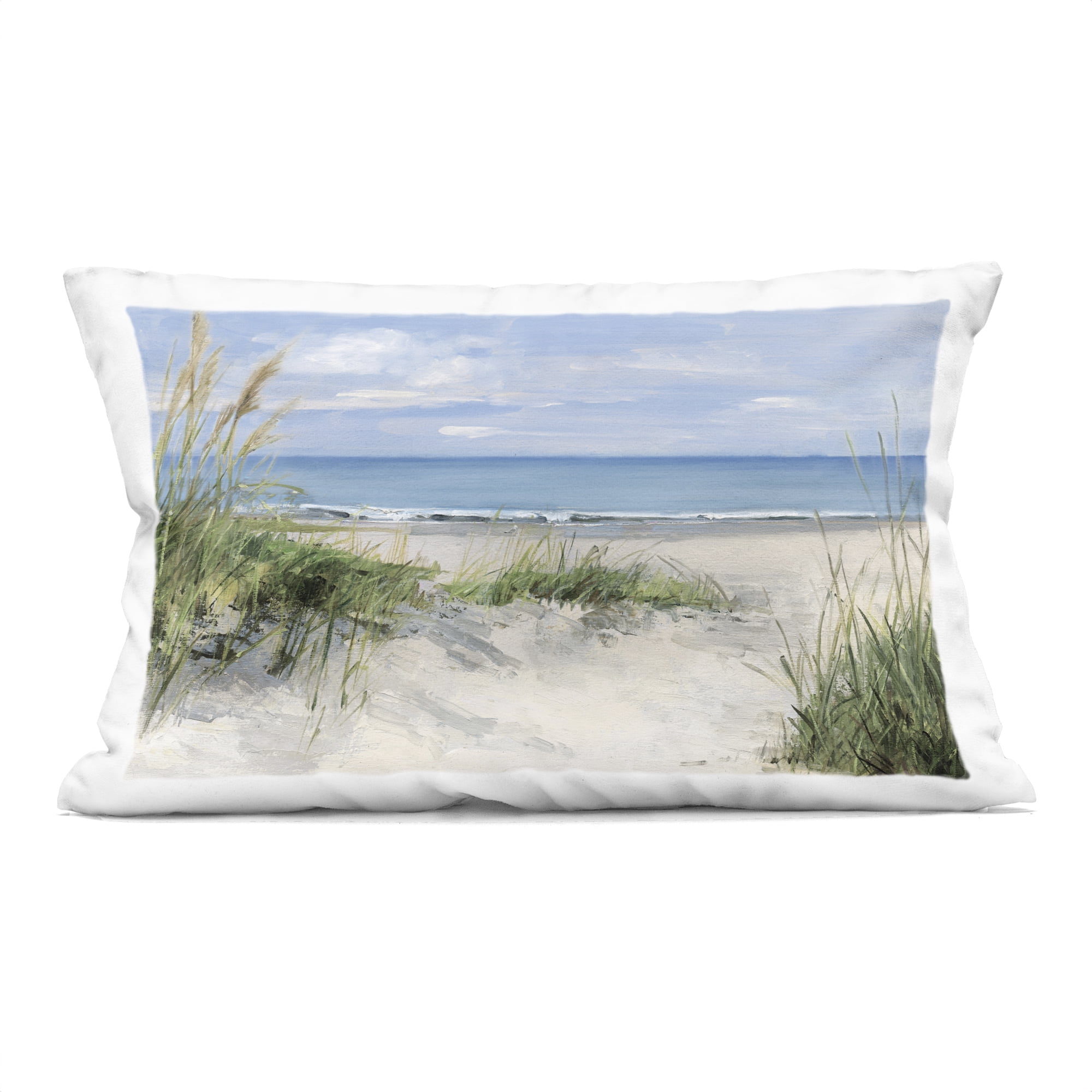 Stupell Industries Tall Grasses by Beach Coast Decorative Printed Throw Pillow, design by Sally Swatland, 14 x 7 x 20