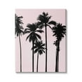 thumbnail image 1 of Stupell Industries Tall Palm Tree Silhouettes Soft Tropical Pink Sky, 24 x 30,Design by Mia Jensen, 1 of 5