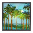 thumbnail image 1 of Stupell Industries Modern Tall Palms Abstraction Black Floating Frame Canvas Art, 18 x 18, by Jane Slivka, 1 of 8