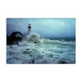 thumbnail image 1 of Stupell Industries Tall Splashing Waves Lighthouse Nautical & Beach Photography Wrapped Canvas Art Print Wall Art, 36 x 24, 1 of 2