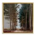 thumbnail image 1 of Stupell Industries Modern Tall Trees Pathway Gold Floating Frame Canvas Art, 25 x 25, by Kim Curinga, 1 of 8