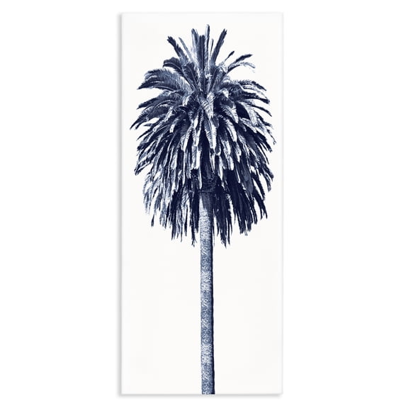 Stupell Industries Contemporary Tall Tropical Palm Tree Plant Greyscale Photography Canvas Art, 20 x 48, by Devon Davis