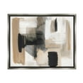 thumbnail image 1 of Stupell Industries Tan & Black Collage Abstract Painting Gray Floater Framed Canvas Art Print Wall Art, 21 x 17, 1 of 10