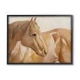 thumbnail image 1 of Stupell Industries Tan Horse Painting Animals & Insects Painting Black Framed Art Print Wall Art, 14 x 11, 1 of 8